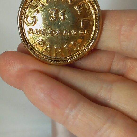 CHANEL 31 Rue Cambon Vintage 1980s Clip On Earrings Designer FAB! - Picture 3 of 11